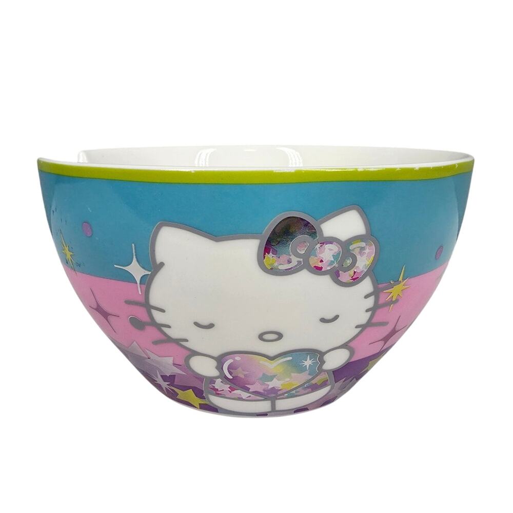 HELLO KITTY LARGE NOODLE BOWL – BIOWORLD – CHOPSTICK HOLDER – 16 OZ – 2020/2024